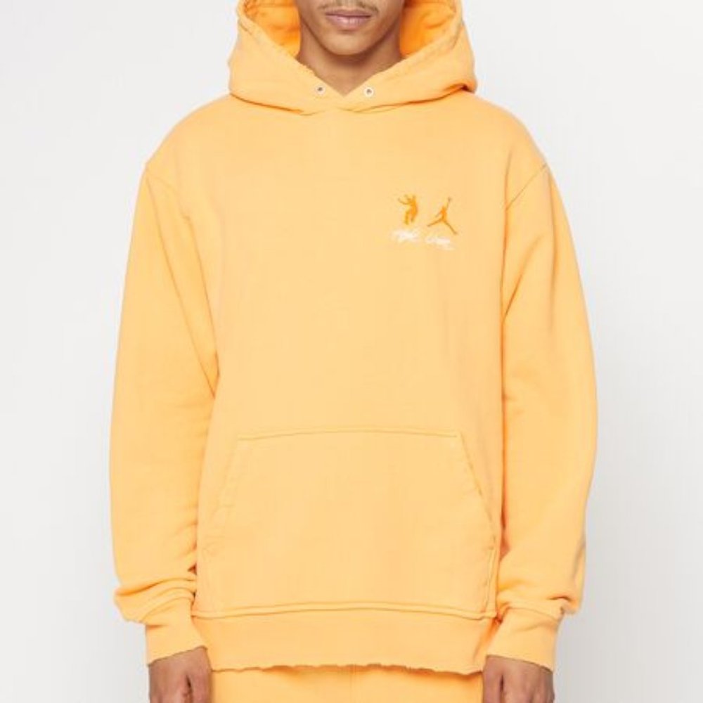 Jordan x Union LA MJ FLC Fleece Hoodie Sport Gold DJ9524-771 Size L NEW